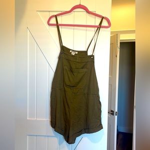 Olive green romper. Size M